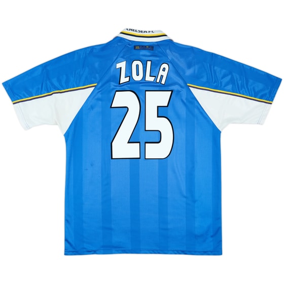 1997-99 Chelsea Home Shirt Zola #25 - 6/10 - (XL)