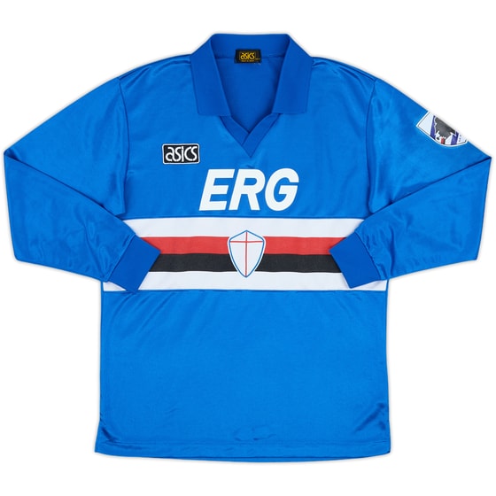 1992-94 Sampdoria Home L/S Shirt - 8/10 - (M)