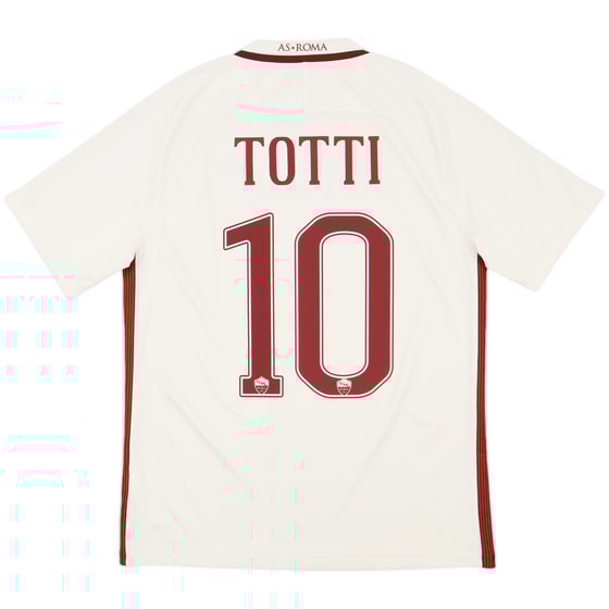 2016-17 Roma Away Shirt Totti #10 - 9/10 - (M)