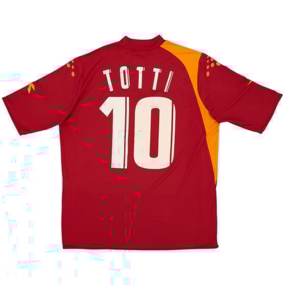 2005-06 Roma Home Shirt Totti #10 - 6/10 - (XL)