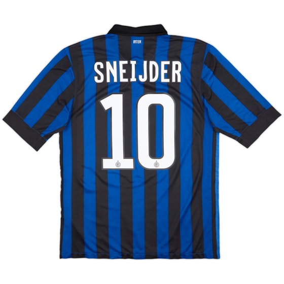 2011-12 Inter Milan Home Shirt Sneijder #10 - 6/10 - (M)