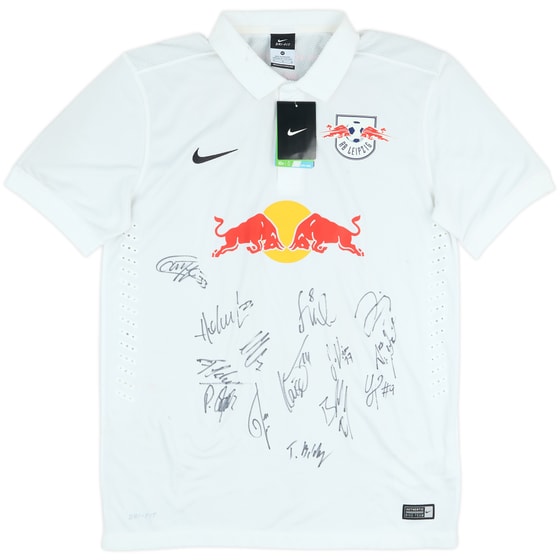 2014-15 RB Leipzig Squad Signed Home Shirt (M)