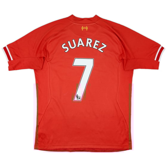 2013-14 Liverpool Home Shirt Suarez #7