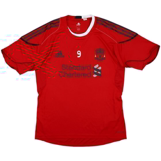2010-11 Liverpool adidas Training Player Issue Shirt #9 - 8/10 - (XL)
