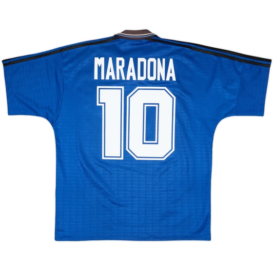 1994-97 Argentina Away Shirt Maradona #10 - 7/10 - (L)