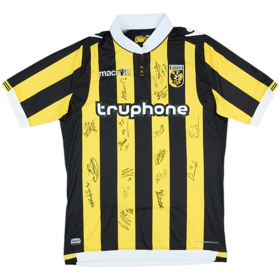 2015-16 Vitesse Squad Signed Home Shirt - 7/10 - (M)