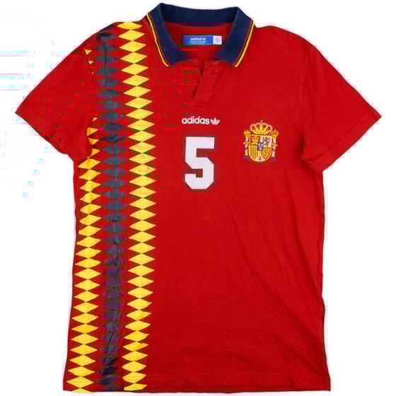 2012 Spain adidas Originals '1994' Retro Style Shirt #4 - 9/10 - (M)
