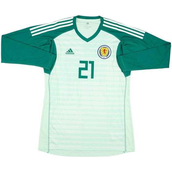 2018-20 Scotland GK Shirt #27 - 8/10 - (L)