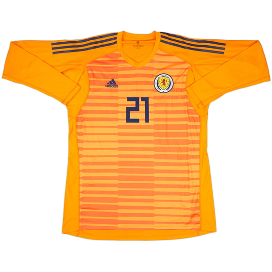 2018-19 Scotland Player Issue GK Shirt #21 - 10/10 - (XL)