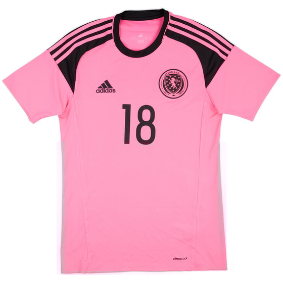 2016-17 Scotland Match Issue Away Shirt #18