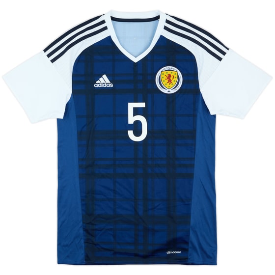 2015-17 Scotland Match Issue Home Shirt #5