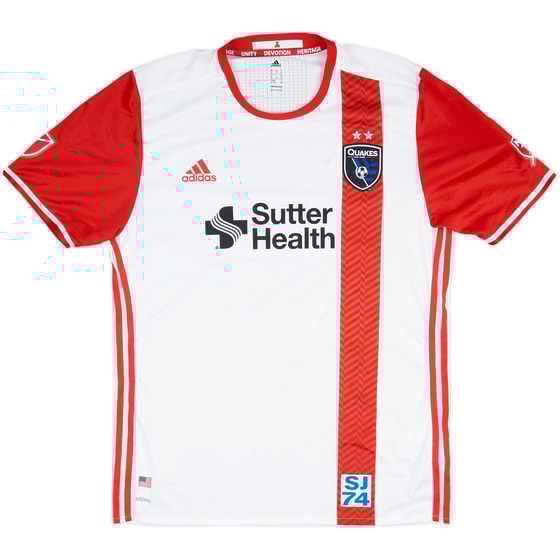 2016-17 San Jose Earthquakes Authentic Away Shirt - 7/10 - (XL)