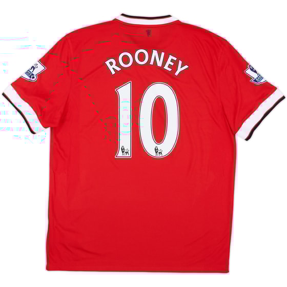 2014-15 Manchester United Home Shirt Rooney #10 - 10/10 - (L)