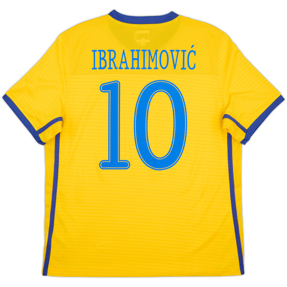 2010-11 Sweden Home Shirt Ibrahimovic #10 (L)