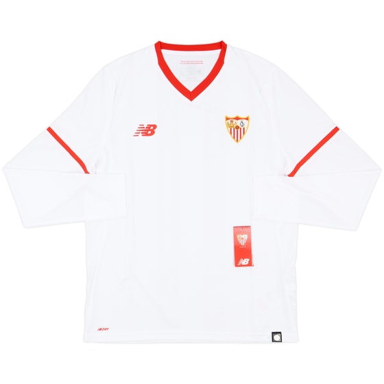 2017-18 Sevilla Home L/S Shirt (M)