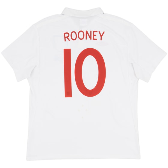2009-10 England 'South Africa' Home Shirt Rooney #10 - 8/10 - (L)