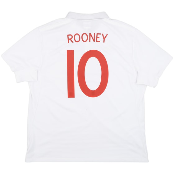 2009-10 England 'South Africa' Home Shirt Rooney #10 - 8/10 - (XL)