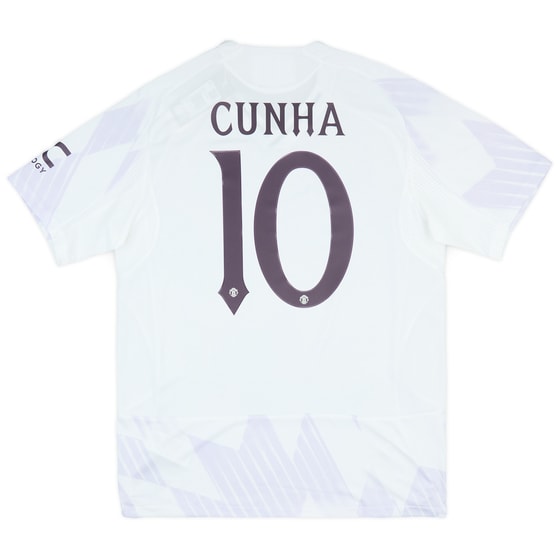 2025-26 Manchester United Authentic Away Shirt Cunha #10