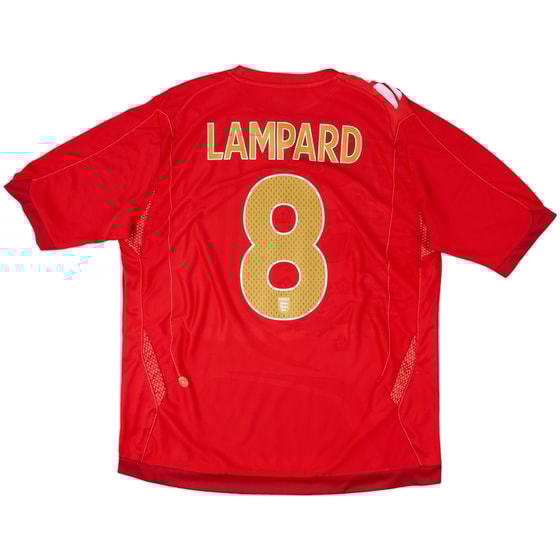 2006-08 England Away Shirt Lampard #8 - 5/10 - (XL)