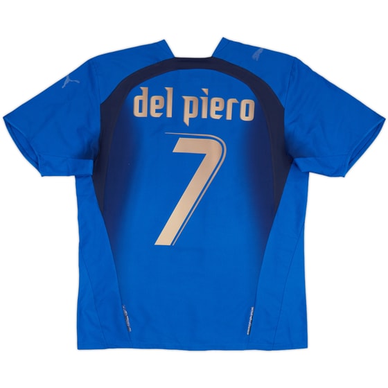 2006 Italy Home Shirt Del Piero #7 - 4/10 - (M)