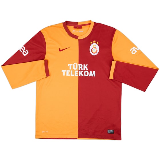 2013-14 Galatasaray Home L/S Shirt - 8/10 - (L)