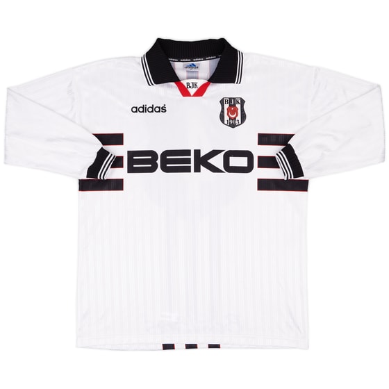 1997-98 Besiktas Match Issue Turkiye Kupasi Home L/S Shirt #4