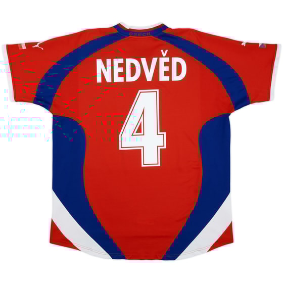 2000-02 Czech Republic Basic Home Shirt Nedved #4 - 5/10 - (L)