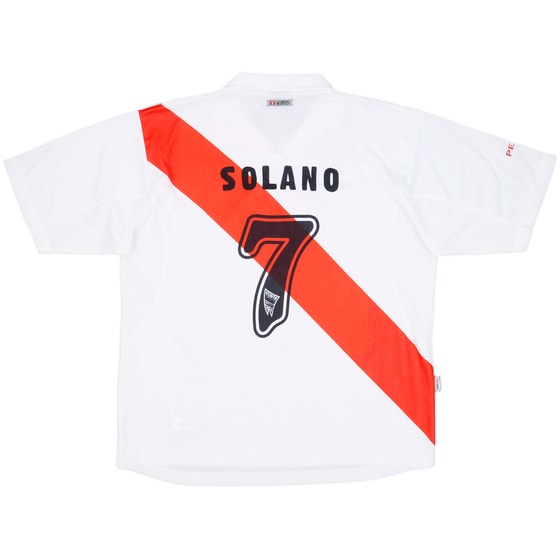 2002 Peru Home Shirt Solano #7 - 9/10 - (XL)