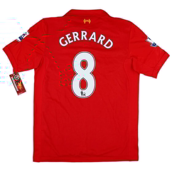 2012-13 Liverpool Home Shirt Gerrard #8 (M)
