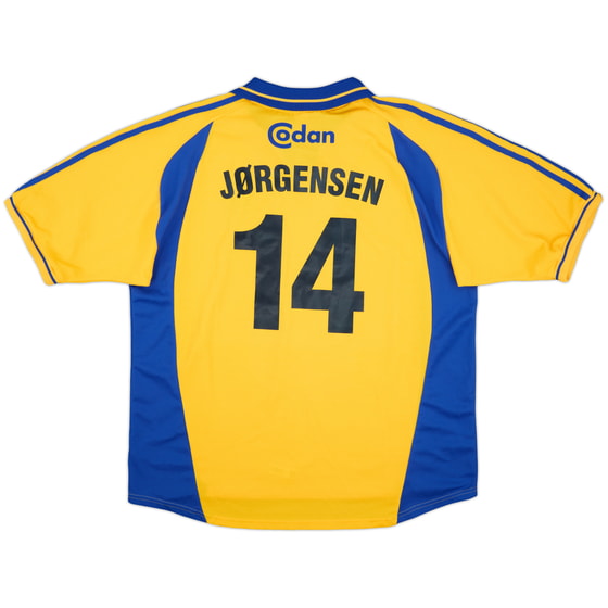 2000-02 Brondby Home Shirt Jorgensen #14 - 9/10 - (XXL)