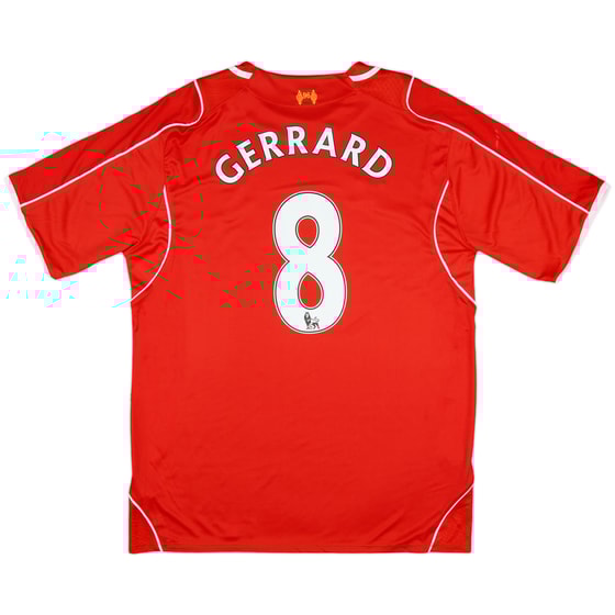 2014-15 Liverpool Home Shirt Gerrard #8 (XL)