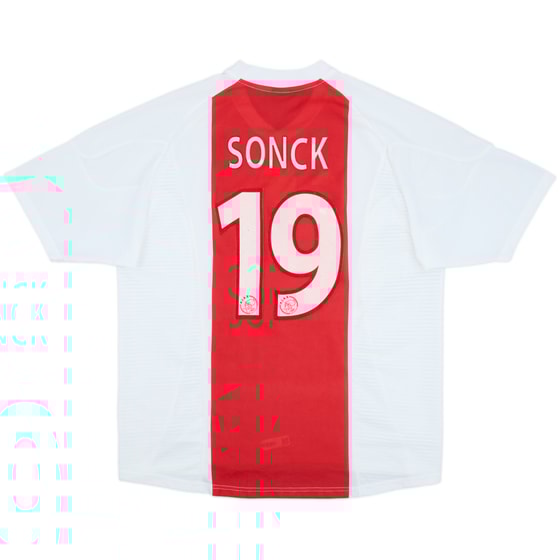2002-04 Ajax Home Shirt Sonck #19 - 4/10 - (XL)