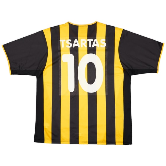 2002-04 AEK Athens Home Shirt Tsartas #10 - 7/10 - (XL)