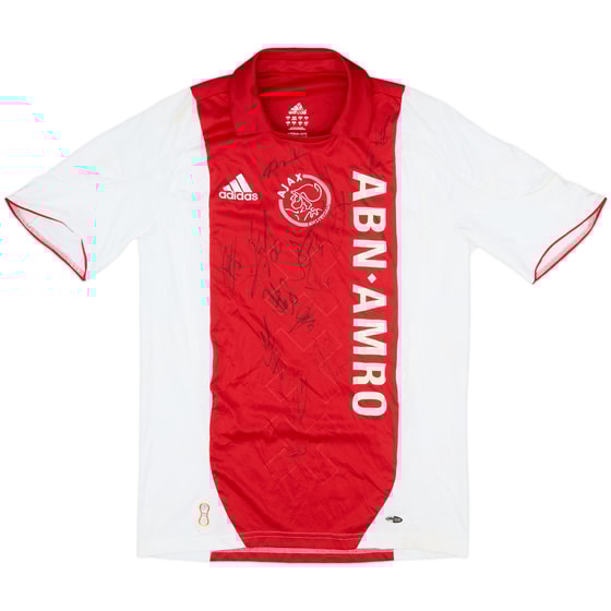 2007-08 Ajax Signed Home Shirt - 8/10 - (S)