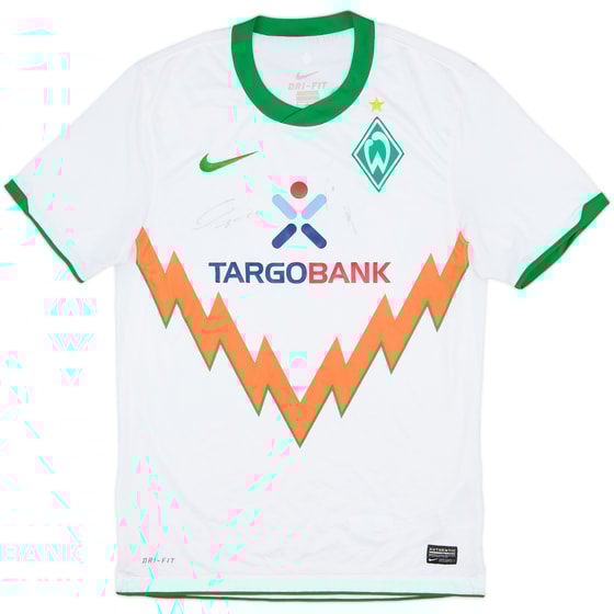 2010-11 Werder Bremen Signed Away Shirt - 8/10 - (S)