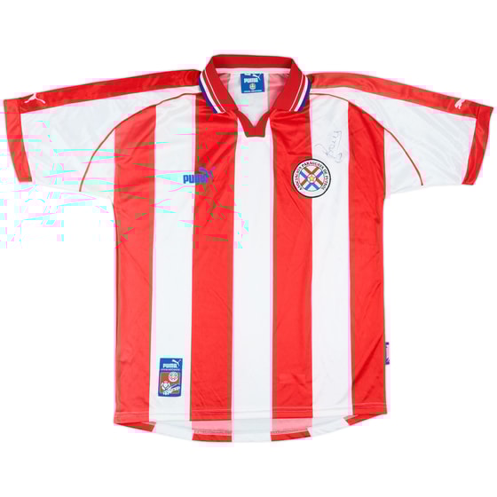 2000-02 Paraguay Signed Home Shirt - 9/10 - (XL)