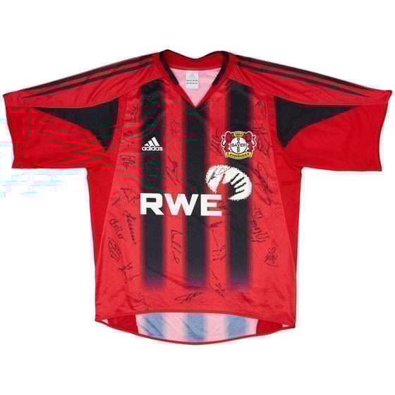 2004-06 Bayer Leverkusen Signed Home Shirt - 8/10 - (M)