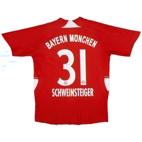 2007-08 Bayern Munich Signed Home Shirt Schweinsteiger #31 - 7/10 - (L.Boys)