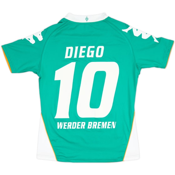 2007-08 Werder Bremen Home Shirt Diego #10 - 8/10 - (Women's M)