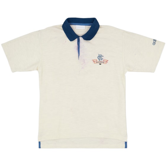 1992-93 Rangers adidas Polo Shirt - 4/10 - (M/L)