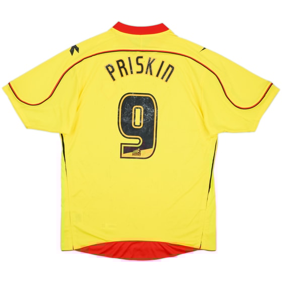 2008-09 Watford Squad Signed Home Shirt Priskin #9 - 6/10 - (L)