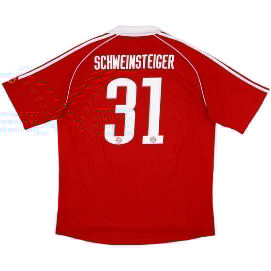 2006-07 Bayern Munich Player Issue Home Shirt Schweinsteiger #31 - 8/10 - (XL)