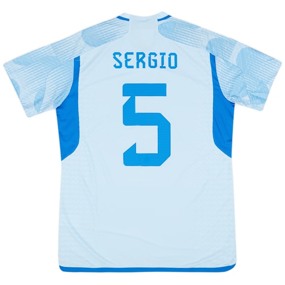 2022-23 Spain Authentic Away Shirt Sergio #5