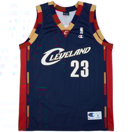 2005-10 Cleveland Cavaliers James #23 Champion Alternate Jersey - 8/10 - (XL)