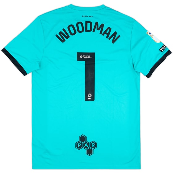 2024-25 Preston North End Match Issue GK Shirt Woodman #1