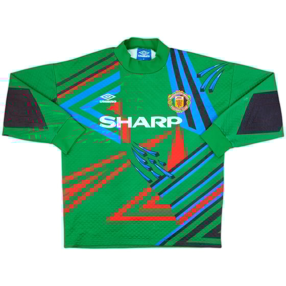 1992-93 Manchester United GK Shirt #1 - 8/10 - (M)
