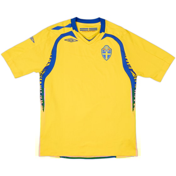 2008-09 Sweden Home Shirt - 7/10 - (L.Boys)