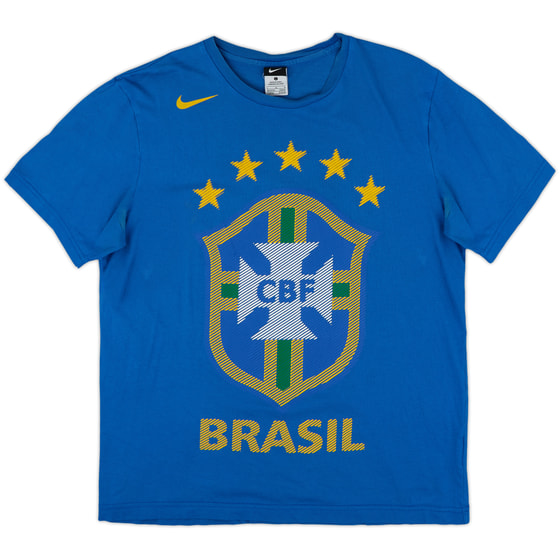 2010-11 Brazil Nike Cotton Tee - 9/10 - (L)