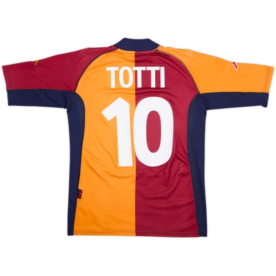 2001-02 Roma European Shirt Totti #10 - 8/10 - (S)