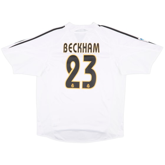 2004-05 Real Madrid Home Shirt Beckham #23 - 7/10 - (L)